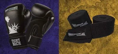 グローブとハンドラップ